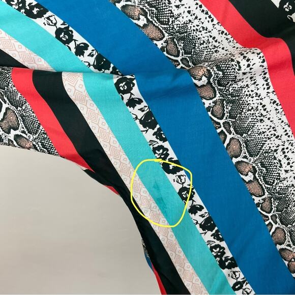 Tolani Collection Snake Print Patchwork Tunic - Picture 6 of 9